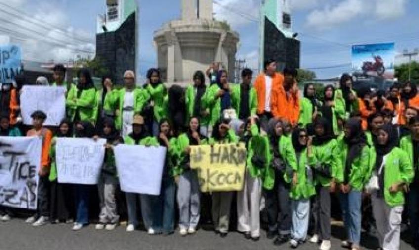 Mahasiswa Rejang Lebong Gelar Aksi Solidaritas.