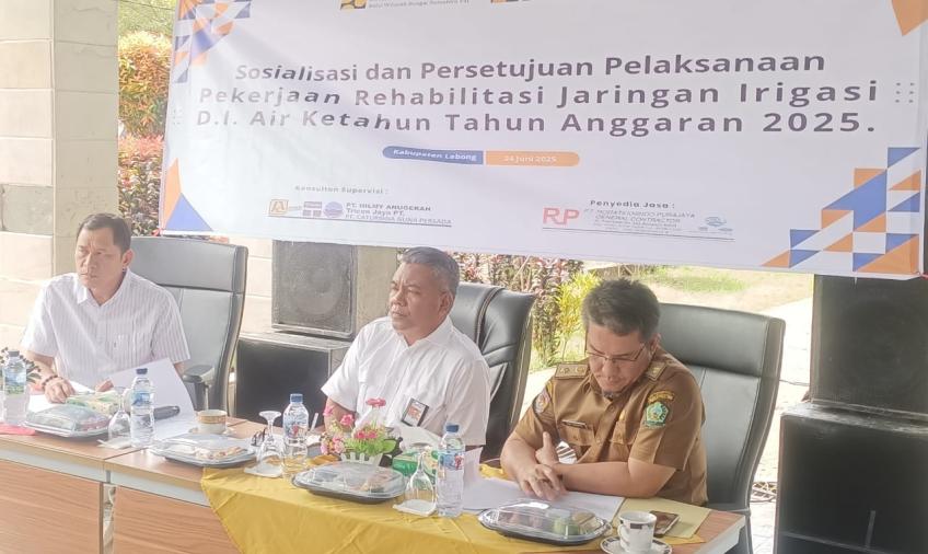 BWS Sumatera VII Ajak Warga Lebong Dukung Rehabilitasi Irigasi Ketahun