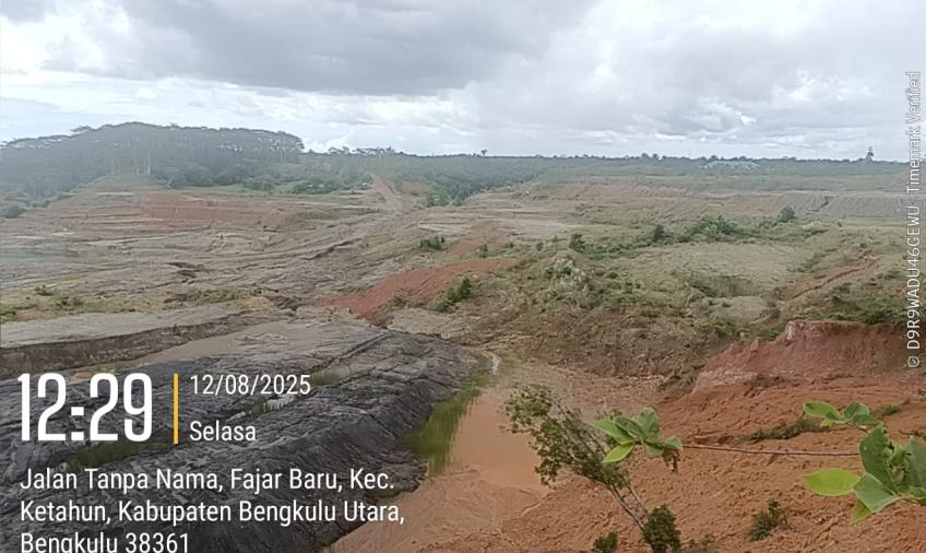 Eks Tambang Batu Bara Bengkulu Utara Terbengkalai