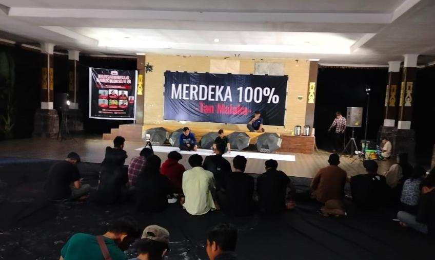 BEM SI Bengkulu Gelar Dialog Refleksi 80 Tahun Kemerdekaan Republik Indonesia di Pendopo Taman Budaya Kota Bengkulu, Jumat 15 Agustus 2025.