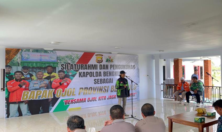 Komunitas Ojol Bengkulu Deklarasikan Komitmen Cegah Terorisme, Radikalisme, dan Intoleransi, Jumat (14/11).